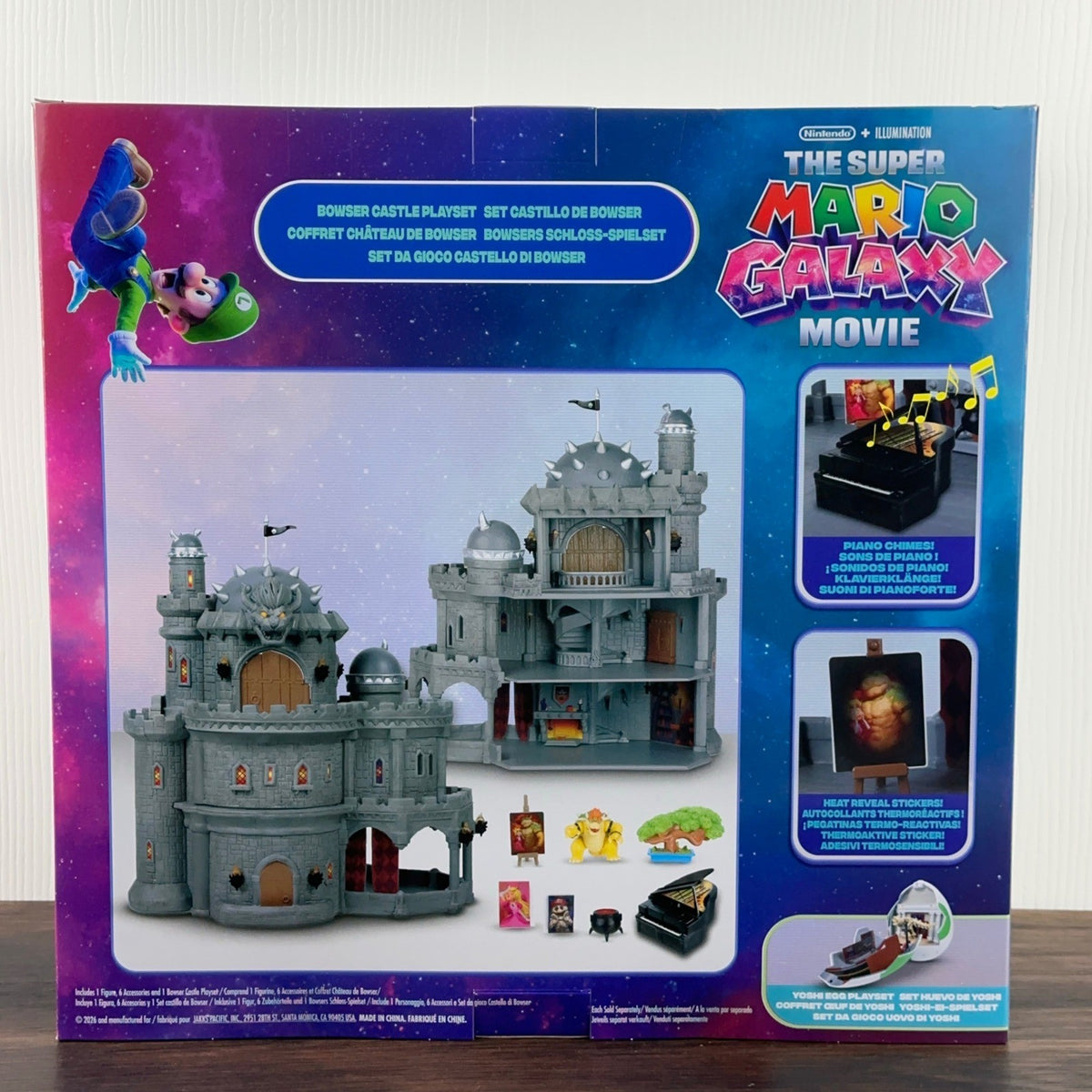 The Super Mario Galaxy Movie Deluxe Bowser Castle Playset Jakks Pacific Figure