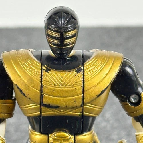 Vintage 1996 Bandai Power Rangers Zeo Gold Ranger Flip Head Action Figure 5 inch