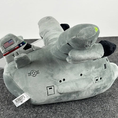 Herkops C-130 Hercules Military Transport Plane Plush Gray Aircraft USAF RS YJ