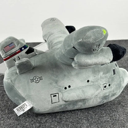 Herkops C-130 Hercules Military Transport Plane Plush Gray Aircraft USAF RS YJ