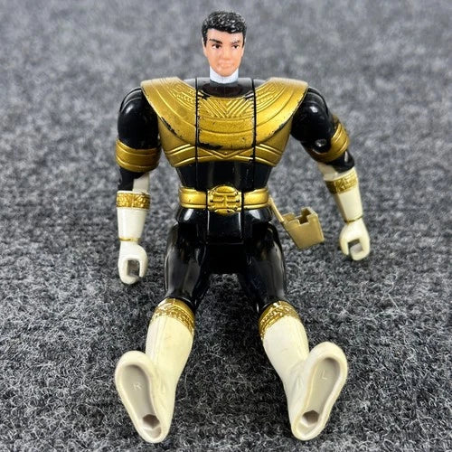 Vintage 1996 Bandai Power Rangers Zeo Gold Ranger Flip Head Action Figure 5 inch